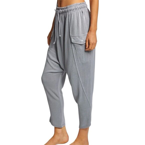 FP Movement Just Like That Harem Pants Womens XS Grey Harem Jogger Distressed - Picture 2 of 10
